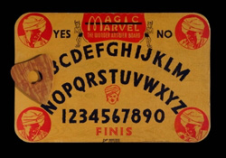 Magic Marvel The Wonder Answer Board (brown)-Lee Industries, Chicago, IL c. 1944