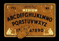 Mystic Medium (black yellow)-Medalie Manufacturing, Minneapolis, MN c. 1945