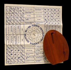 The Mysterious Planchette with Physio Psychophone Talking Board-British Manufacture